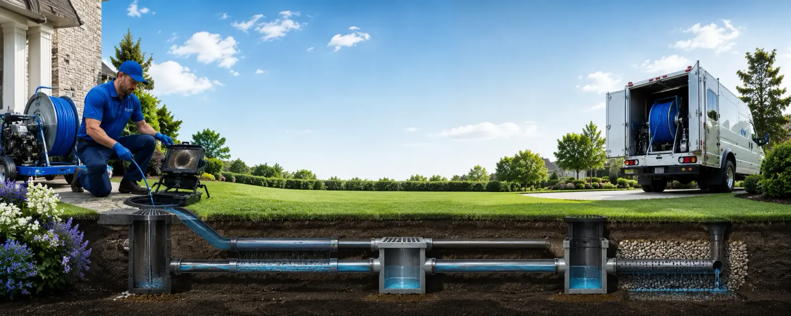 Outdoor drain cleaning information for Westwood, CA